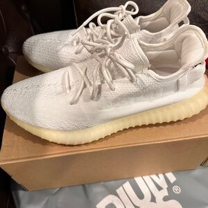 White Yezzy Boost 350 size 12